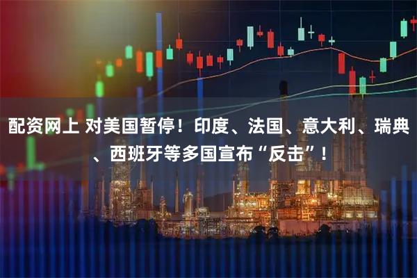 配资网上 对美国暂停！印度、法国、意大利、瑞典、西班牙等多国宣布“反击”！
